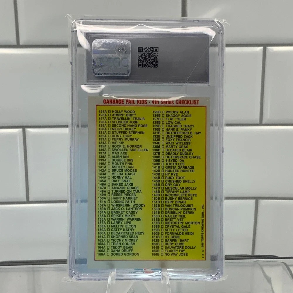 Vintage Topps 1986 Garbage Pail Kids 138b Outerspace Chase Graded CGC 6